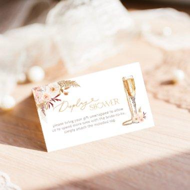 Pearls and Prosecco with Floral Display Shower Enclosure