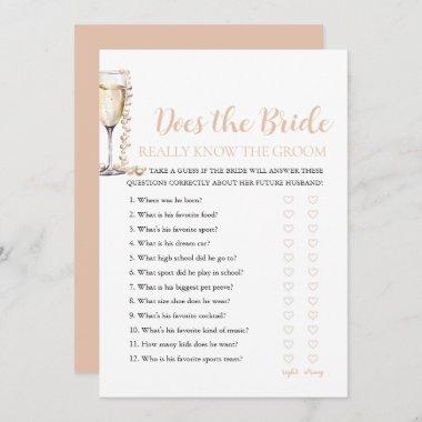 Pearls Does The Bride Really Know The Groom Game Invitations