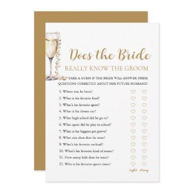 Pearls Does The Bride Really Know The Groom Game Invitations