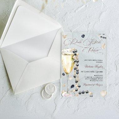 Pearls Petals and Prosecco  Acrylic