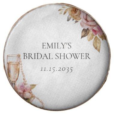 Pearls Petals & Prosecco Floral  Chocolate Covered Oreo
