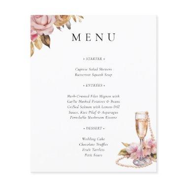 Pearls Petals & Prosecco Floral  Menu