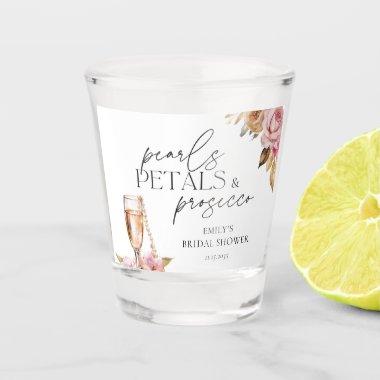 Pearls Petals & Prosecco Floral  Shot Glass