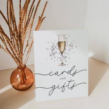 Pearls & Prosecco  & Gifts Pedestal Sign