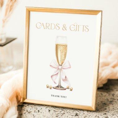 Pearls & Prosecco  Favors Sign