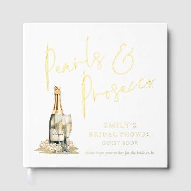 Pearls & Prosecco  Foil Guest Book