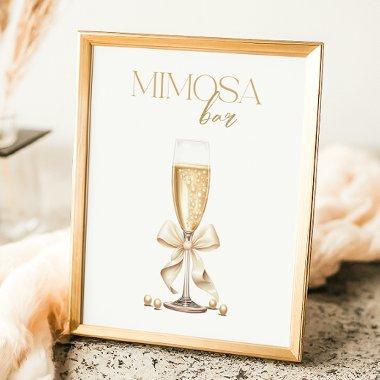 Pearls & Prosecco  Mimosa Bar Poster