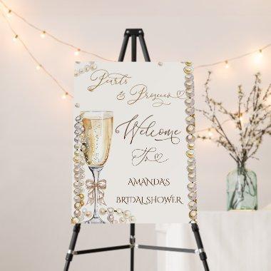 Pearls & Prosecco  Welcome Sign