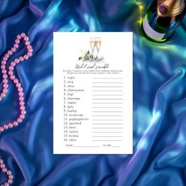 Pearls & Prosecco  Word Scramble Game