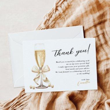 Pearls & Prosecco Gold  Thank You