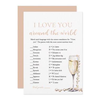 Pearls & Prosecco I Love You Around the World Game