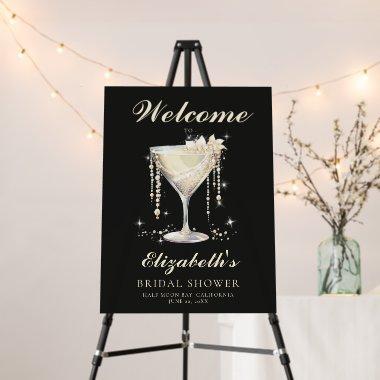 Pearls Prosecco Ivory Black  Welcome Foam Board