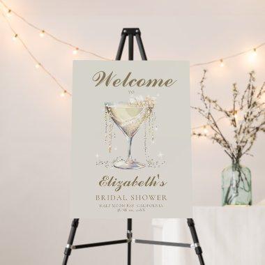 Pearls Prosecco Ivory Gold  Welcome Foam Board