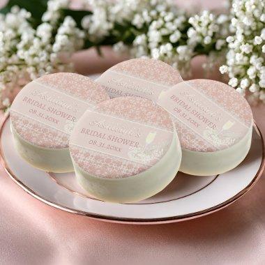 Pearls & Prosecco Rose Gold & Blush  Chocolate Covered Oreo