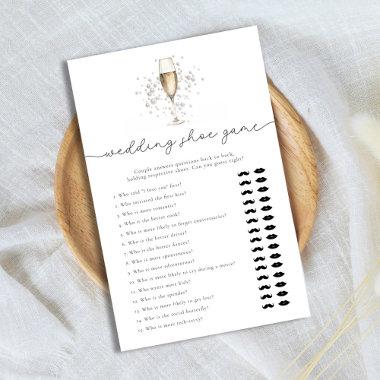 Pearls & Prosecco Wedding Shoe  Game