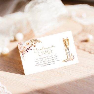 Pearls & Prosecco with Floral Custom  Enclosure