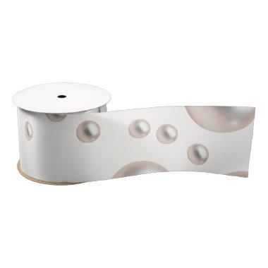 Pearlsa and Prosecco  Satin Ribbon