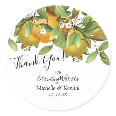 Pears Fruit | Thank You Classic Round Sticker