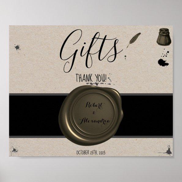 Pen & Inkwell Gifts Bridal Shower Wedding Sign