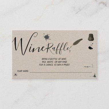 Pen & Inkwell | Wine Raffle Wedding Shower Invitations