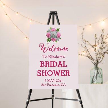 Peony Bouquet Bridal Shower Foam Board