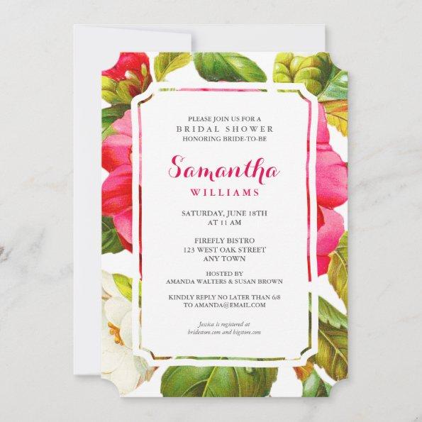 Peony Garden Floral | Bridal Shower Party Invite