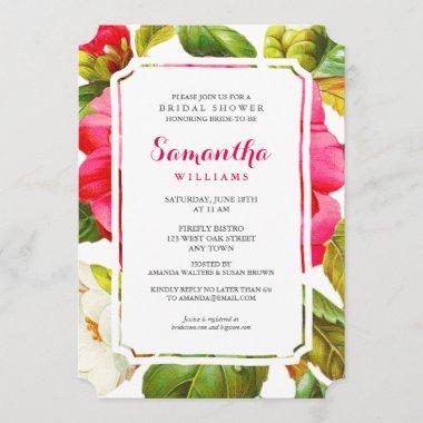 Peony Garden Floral | Bridal Shower Party Invite