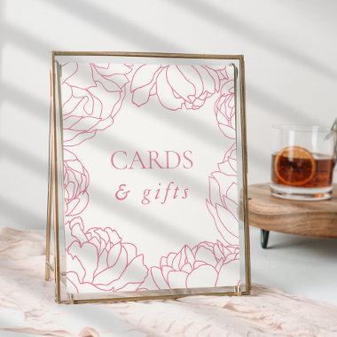Peony Garden Pink Floral Invitations & Gifts Poster