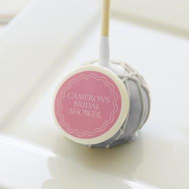 Peony Pink | Wavy Scallop Border  Cake Pops