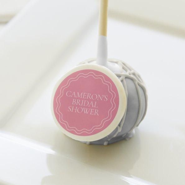 Peony Pink | Wavy Scallop Border  Cake Pops