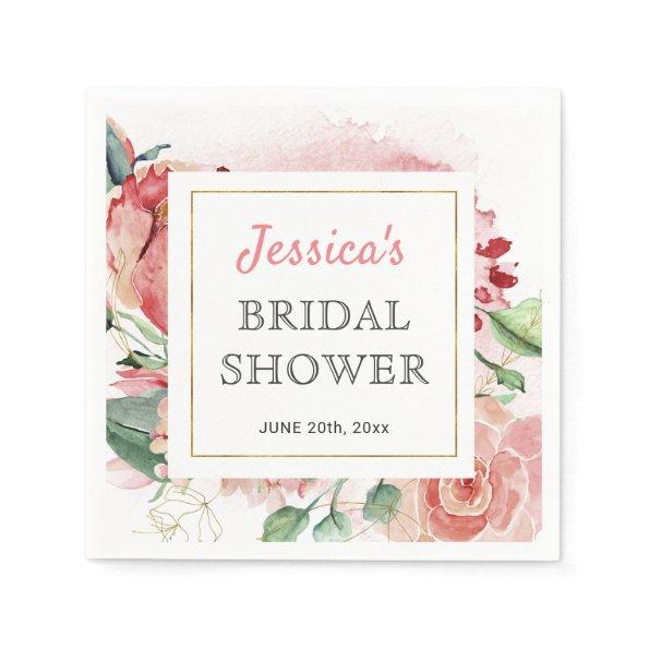 Peony Spring  Table Paper Cocktail Napkins