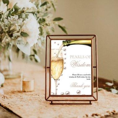 Perals & Prosecco  pearl of wisdom Poster