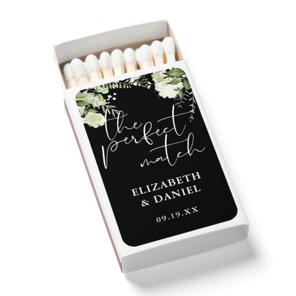 Perfect Match Greenery Floral Wedding Favor