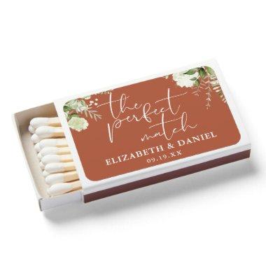 Perfect Match Greenery Terracotta Wedding Favor
