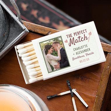 Perfect Match Wedding Photo Dusty Rose Green Favor