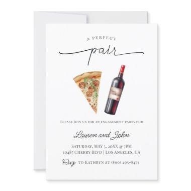 Perfect Pair Wine Pizza Engagement Party Shower