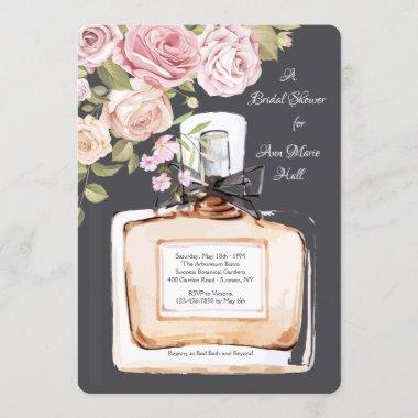Perfume Bottle Shower Invitations