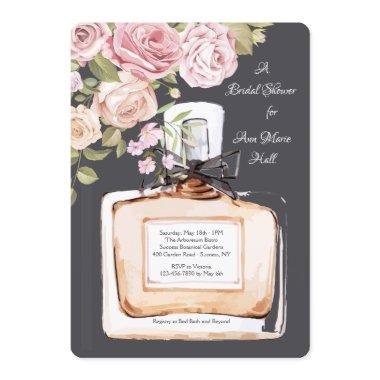 Perfume Bottle Shower Invitations