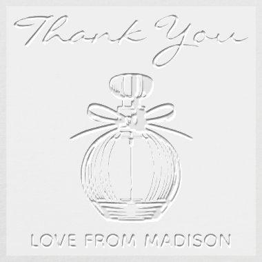 Perfume Thank You  Personalized Embosser