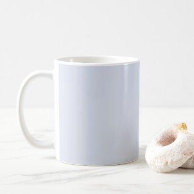 Periwinkle Gray Soft Pale White Pastel Solid Color Coffee Mug