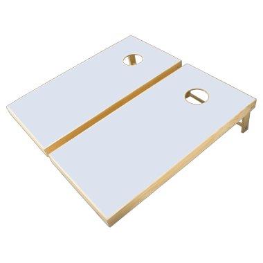 Periwinkle Gray Soft Pale White Pastel Solid Color Cornhole Set