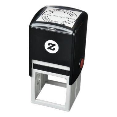 Personal Couple Elegant Return Home Address Self-inking Stamp