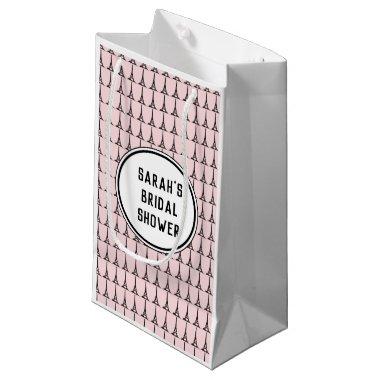 Personalised Bridal Shower Eiffel Tower Paris Small Gift Bag