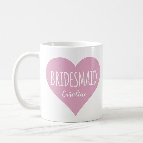 Personalised Bridesmaid  Coffee Mug