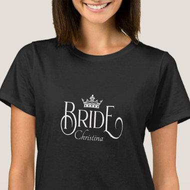 Personalised Squad Bride Bachelorette Hen Party T-Shirt
