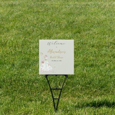 Personalize  Wedding dress Welcome Sign