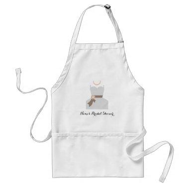 Personalize Me! Bridal Shower Apron-Autographable Adult Apron