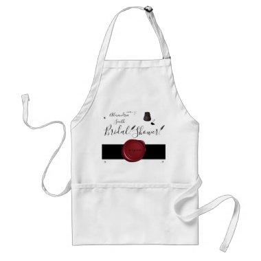 Personalize Me! Bridal Shower Apron-Autographable Adult Apron