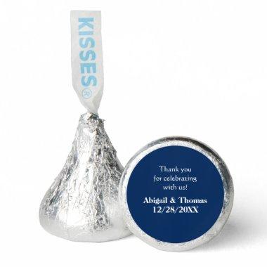 Personalize Navy Wedding Favors Hershey Kisses