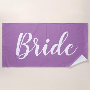 Personalized Bachelorette Bride Beach Towel